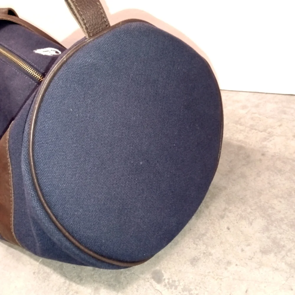 Mark & Graham Canvas And Leather Duffel Bag / Weekender Travel Bag